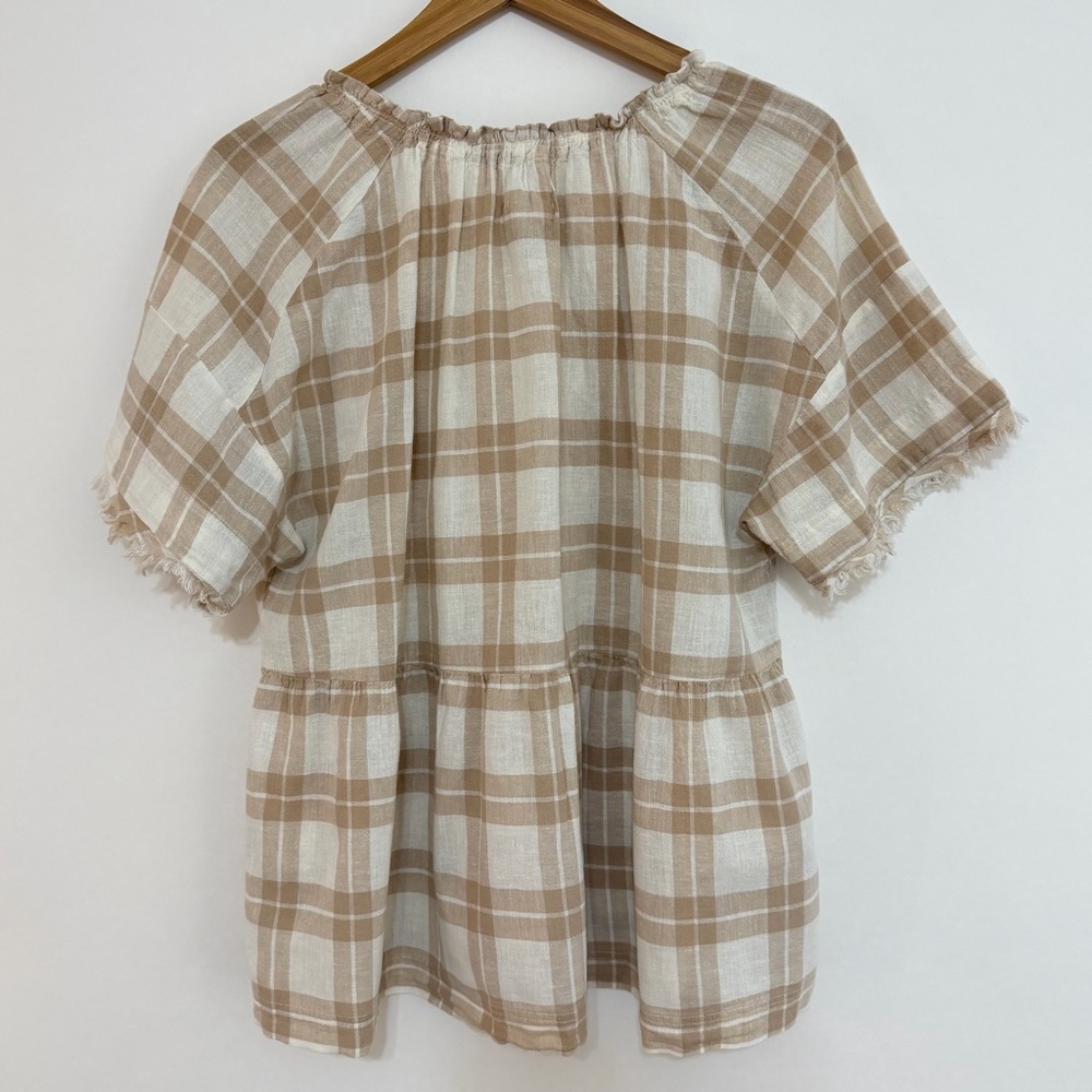 Pilcro by Anthropologie The Bette Babydoll Top Size Small - Picture 2 of 11